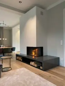 Minimalistischer Kaminofen von Mandl & Bauer