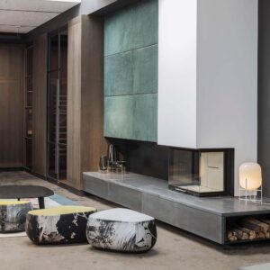 Minimalistischer Kaminofen von Mandl & Bauer