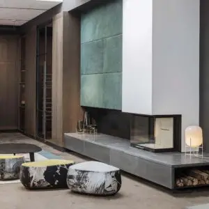 Minimalistischer Kaminofen von Mandl & Bauer