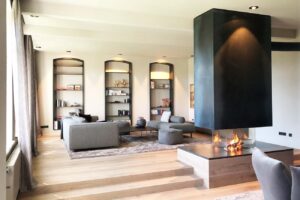 Minimalistischer Kaminofen von Mandl & Bauer