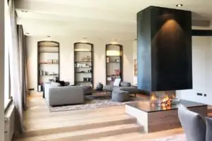 Minimalistischer Kaminofen von Mandl & Bauer