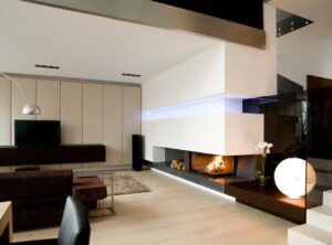 Minimalistischer Kaminofen von Mandl & Bauer