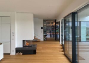 Minimalistischer Kaminofen von Mandl & Bauer