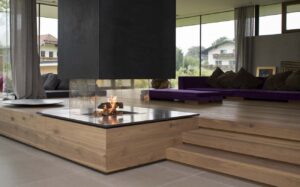 Minimalistischer Kaminofen von Mandl & Bauer