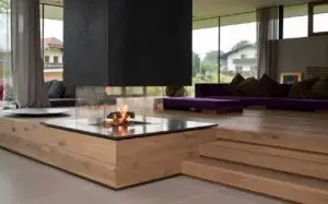 Minimalistischer Kaminofen von Mandl & Bauer